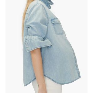 Hatch Maternity button up denim top XS